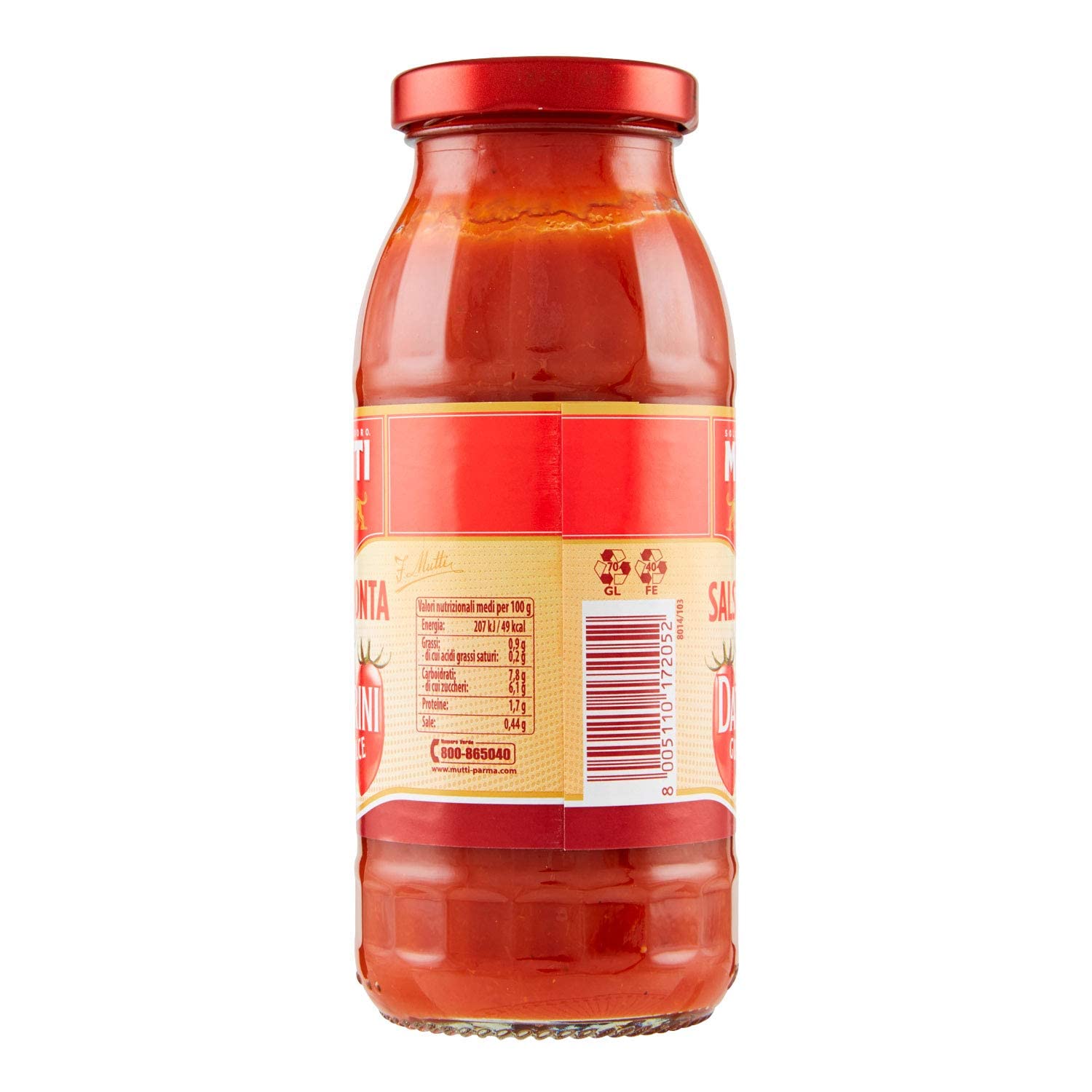 12x Mutti Salsa Pronta Pomodoro Datterini Italian Tomato Sauce for Pasta 300g Ready to Eat! 100% Italian