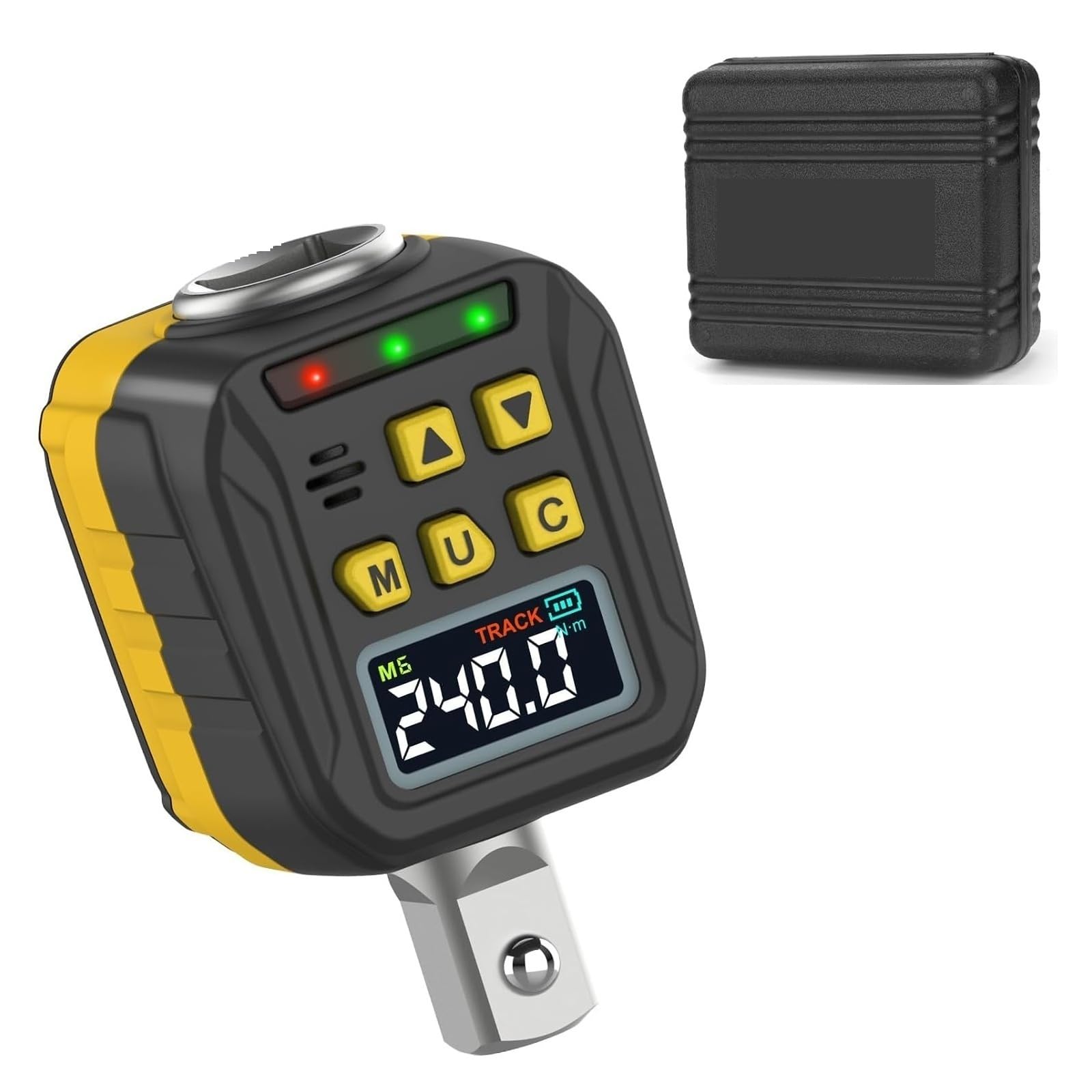Jckjwl One Color 1/2" Drive Digital Torque Adapter, 12.5-250Ft-Lb/17-340Nm, Lcd Display, ±2% Accuracy, Versatile Meter Multiple Unit Switching