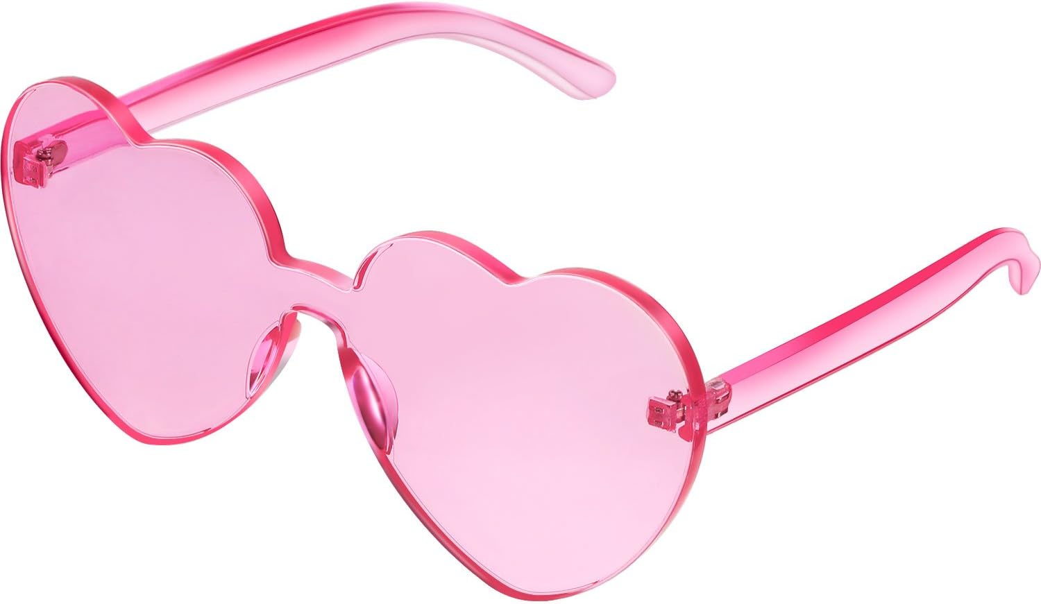 Heart Shape Sunglasses Rimless Transparent Heart Glasses Party Favors