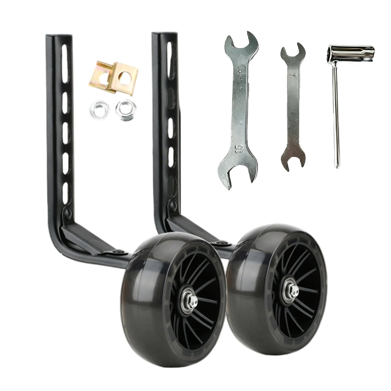 DRTLPMB Training Wheel Heavy Type Alloys Frame for Children, Black