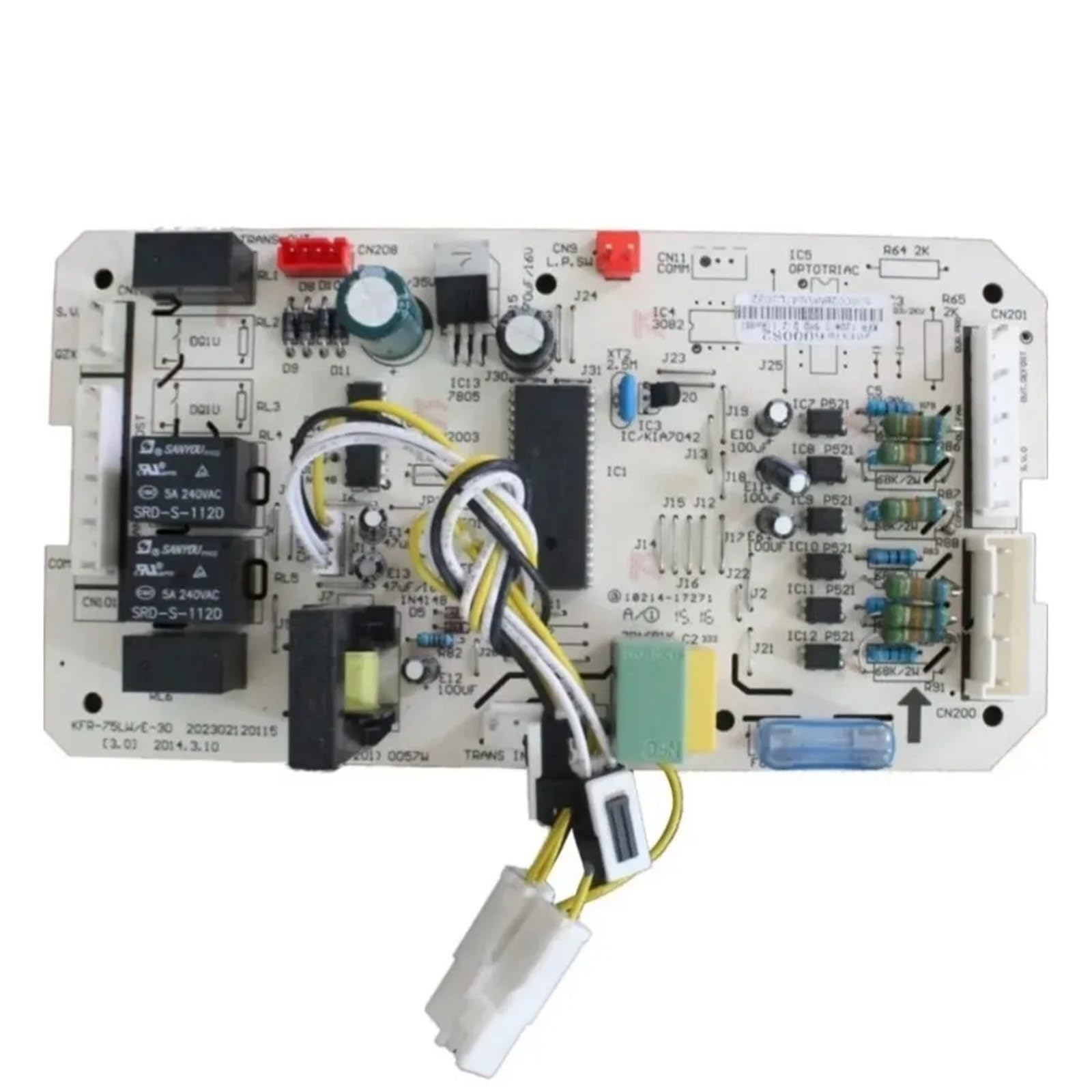 BONZMXDKHQ 1pcs KFR-75LW/E-30 Circuit PCB KFR-120W/S-590 Outdoor Unit Control Board Air Conditioner Conditioning Spare Parts(Heat and Cool)