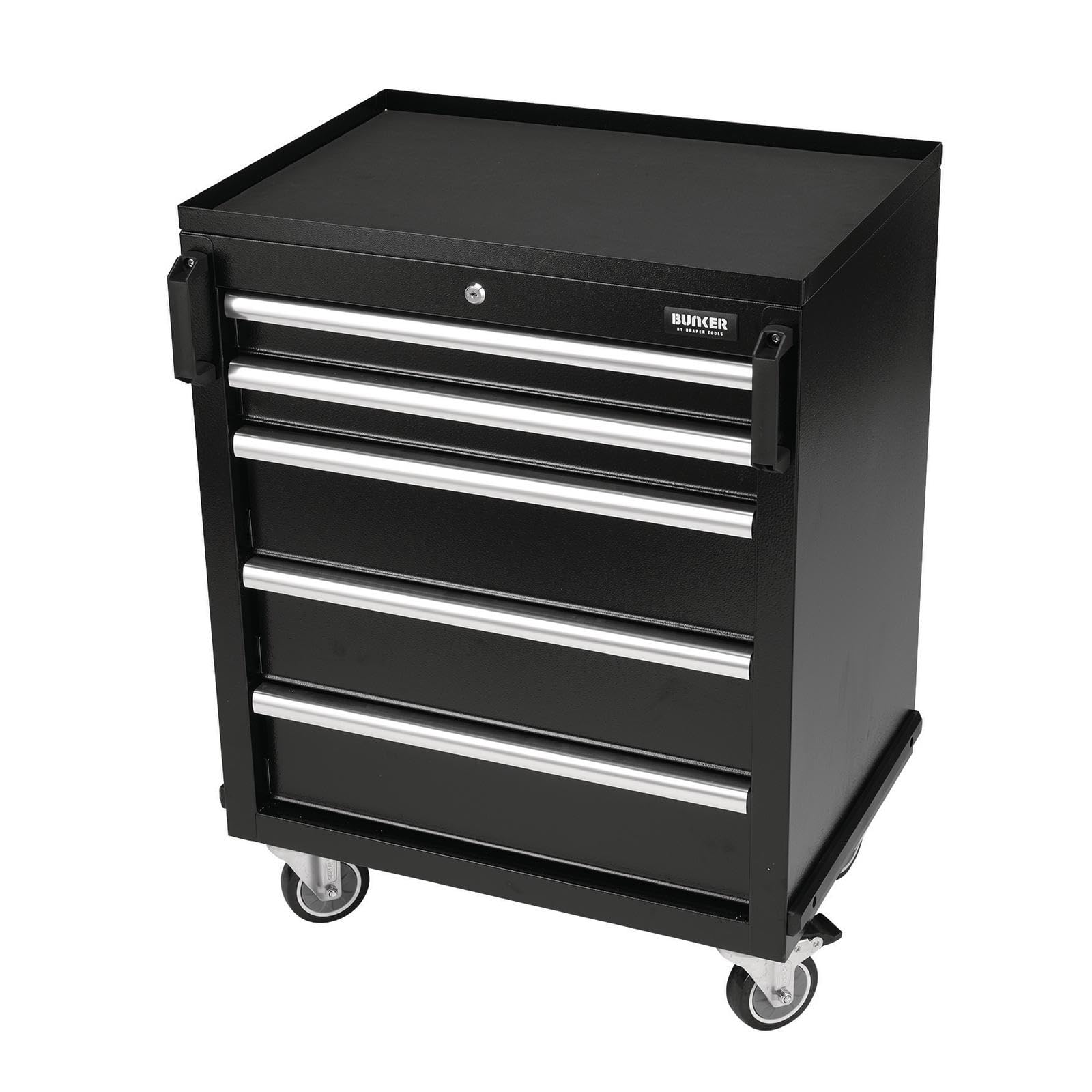 Draper Black Bunker 29792 Modular Mobile Cabinet, 5 Drawer, 646Mm