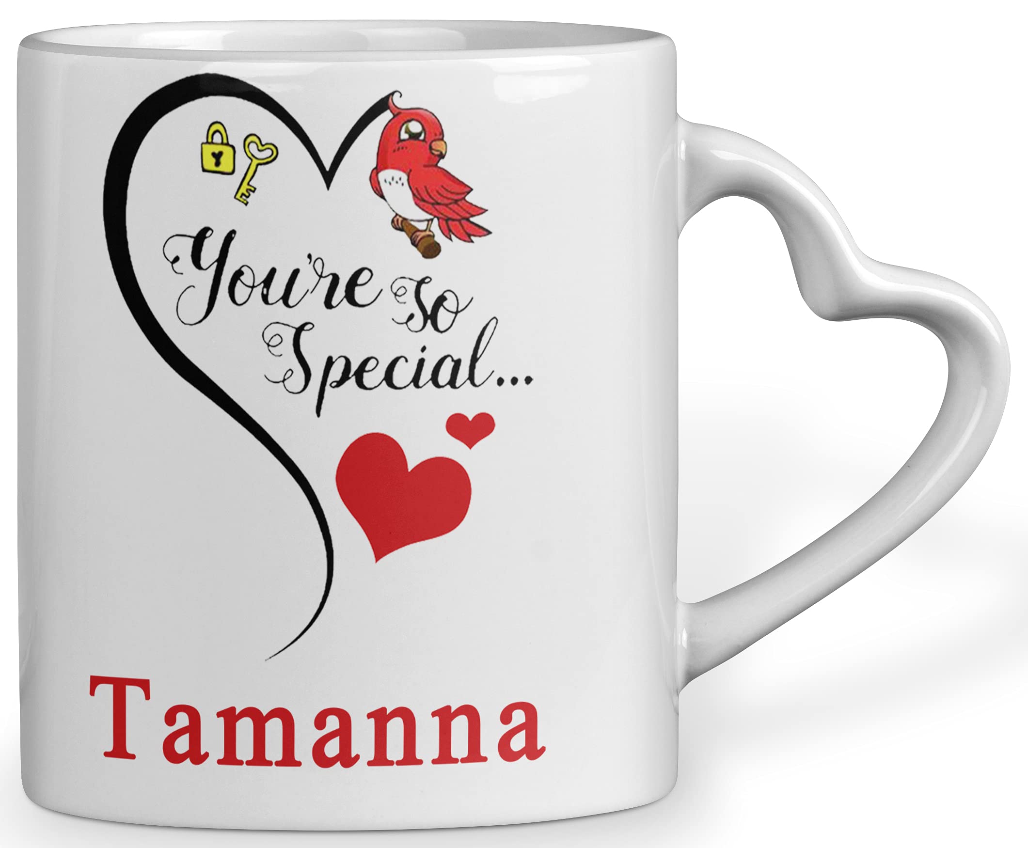 Buy MM9E You are So Special Tamanna Heart Handle Mug , I Love You