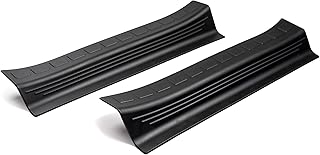 CHROMEMASTER Compatible with Vauxhall Zafira Life from 2019 onwards, accessories, door sills, protective strips made of polyurethane, matte black, protect door sills and the paint of your car from