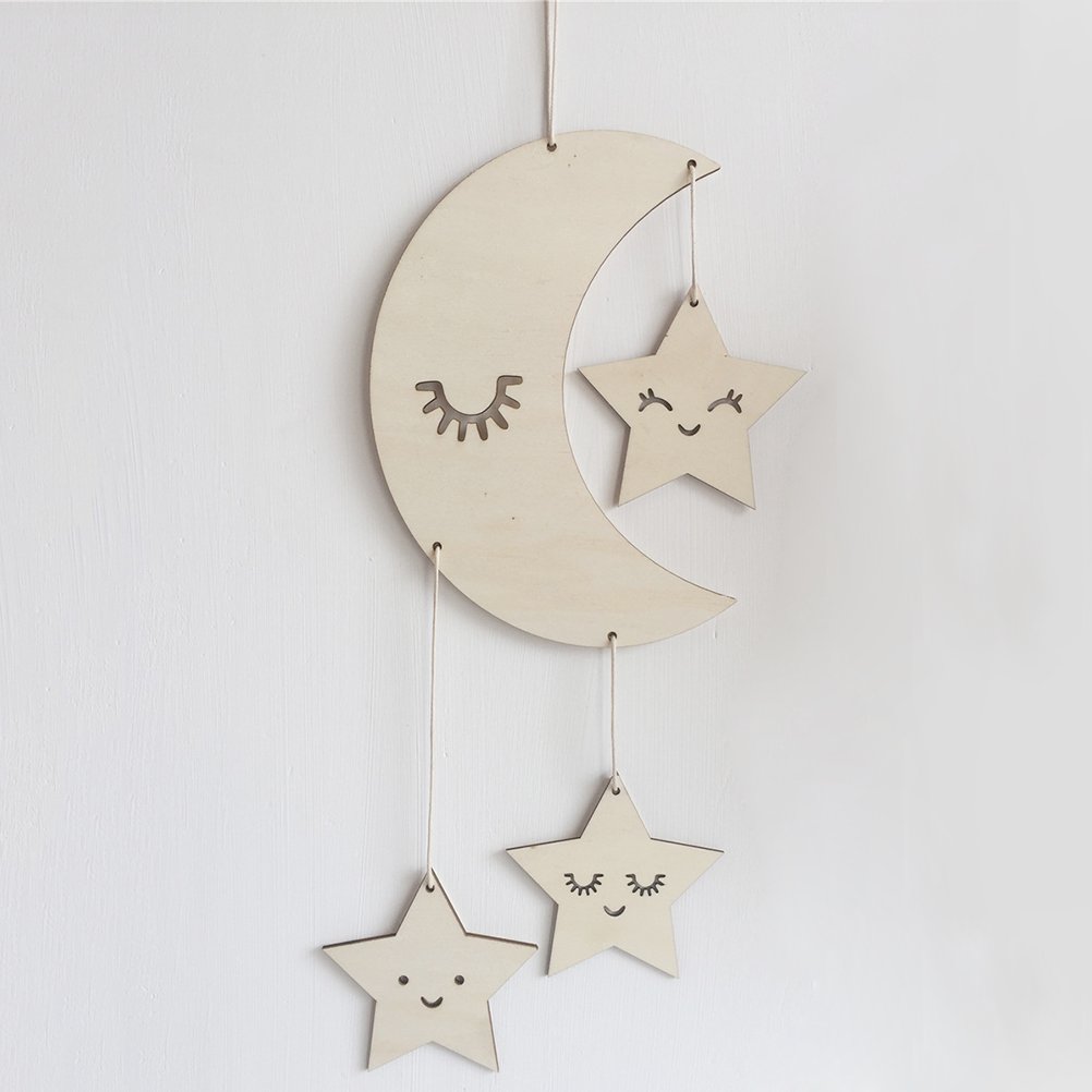 Snapklik.com : Nursery Ceiling Mobile Moon Stars Ceiling Hanging ...