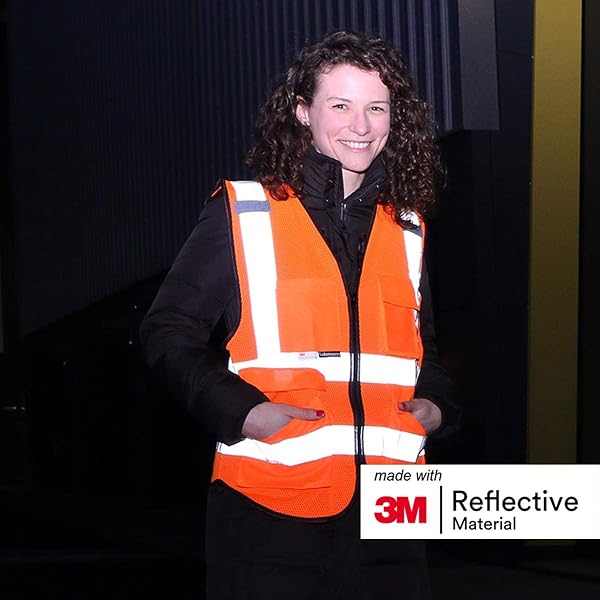 Salzmann Warnweste | 12 Farben & 5 Größen | Hergestellt mit 3M Reflektierendem Material - 4