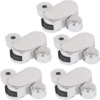 Aexit Adjustable 3mm-5mm Fall Protection Thickness Oval Shape Glass Shelf Bracket Clamp Safety Clips Holder 5pcs