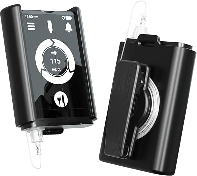 Lamborsafe Insulin Pump Case for iLet Bionic Pancreas, Insulin Pump Holder Holster with 360 Rotating Belt Clip, Accessories for Diabetic - Only for Black and White Screen