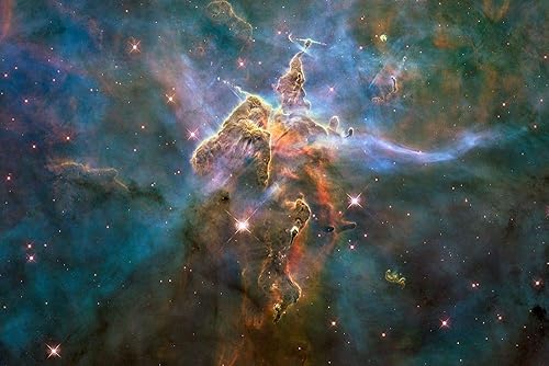 Posterazzi PDX450041SMALL Mystic Mountain in The Carina Nebula - Impresión fotográfica (9.4 x 7.1 in), multicolor