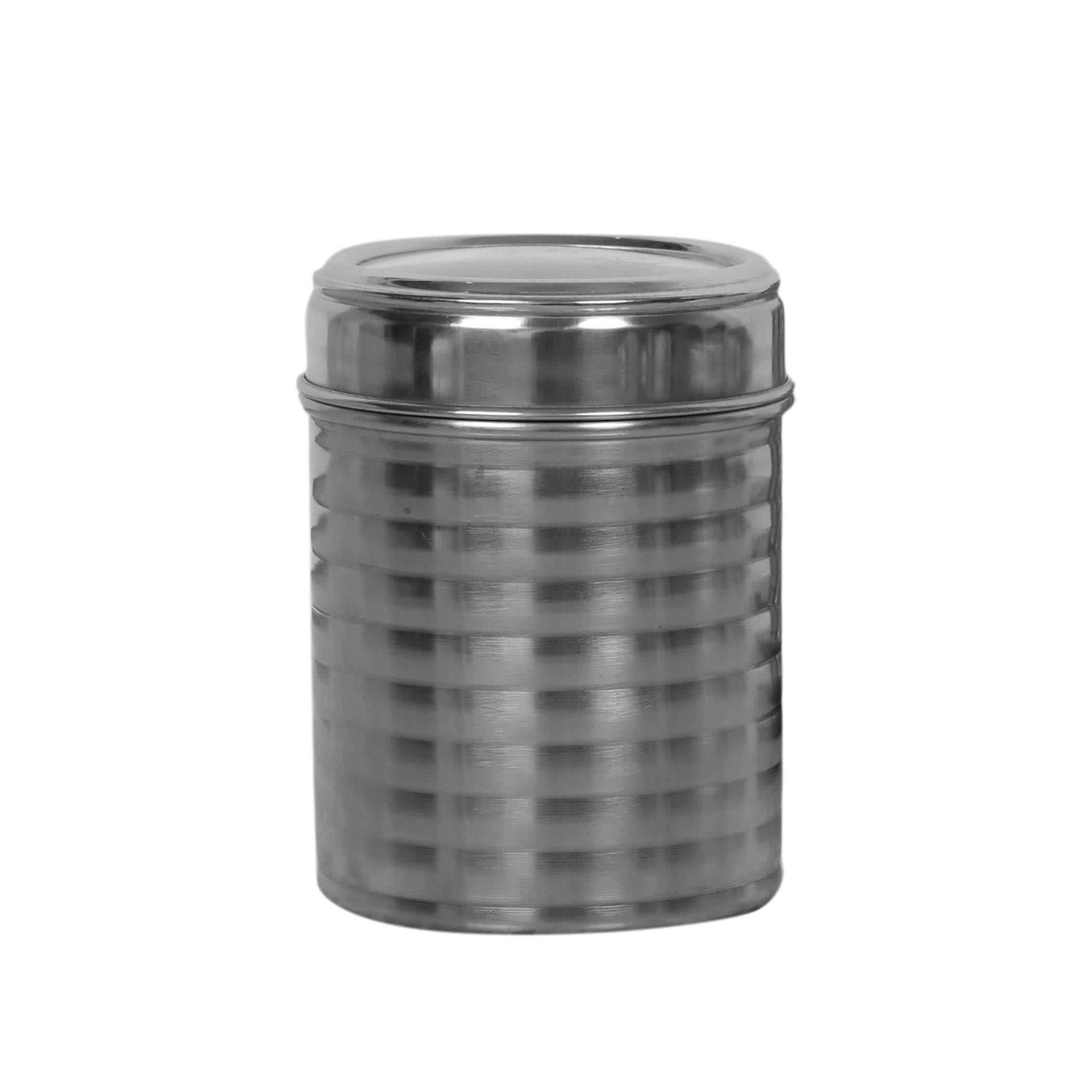 Gabrielle Matt Finish Canister - Silver