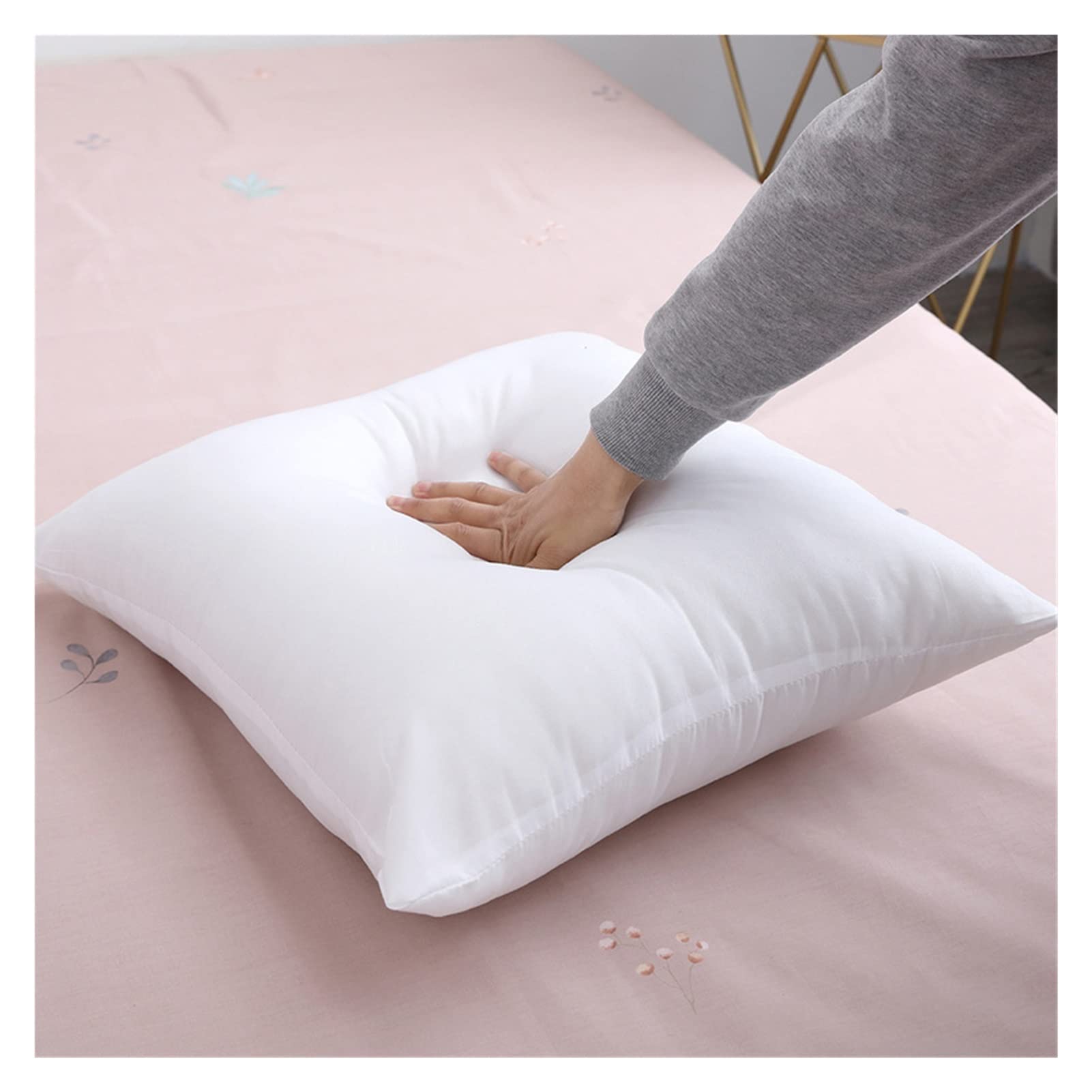 ZZSRJ Cojín de llenado Interno de algodón de algodón Insertar Insertar Sofá Cuadrado Cojín de Almohada Core (Color : White, tamaño : 50x50cm)