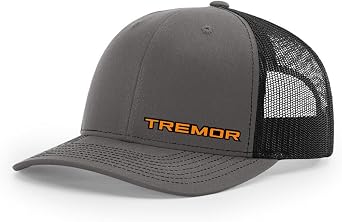 Ford Tremor F150 Orange Logo Side Panel Leather Patch Richardson 112 Snapback Trucker Hat Cap