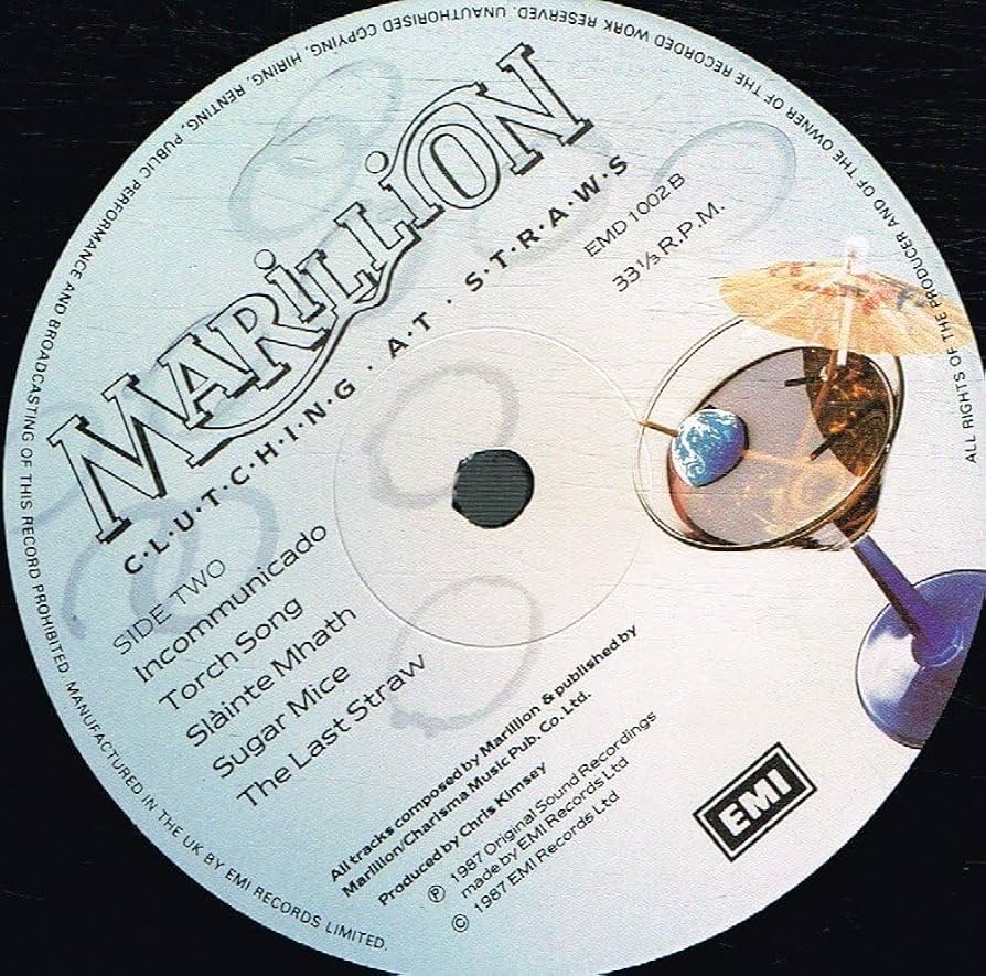 Clutching at straws (1987) [VINYL] by MARILLION: Amazon.co