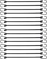 Vista 8 de Mini cuerda elástica con ganchos de 2 pulgadas, recubierto de plástico, sin extremo de gancho afilado, 15 piezas