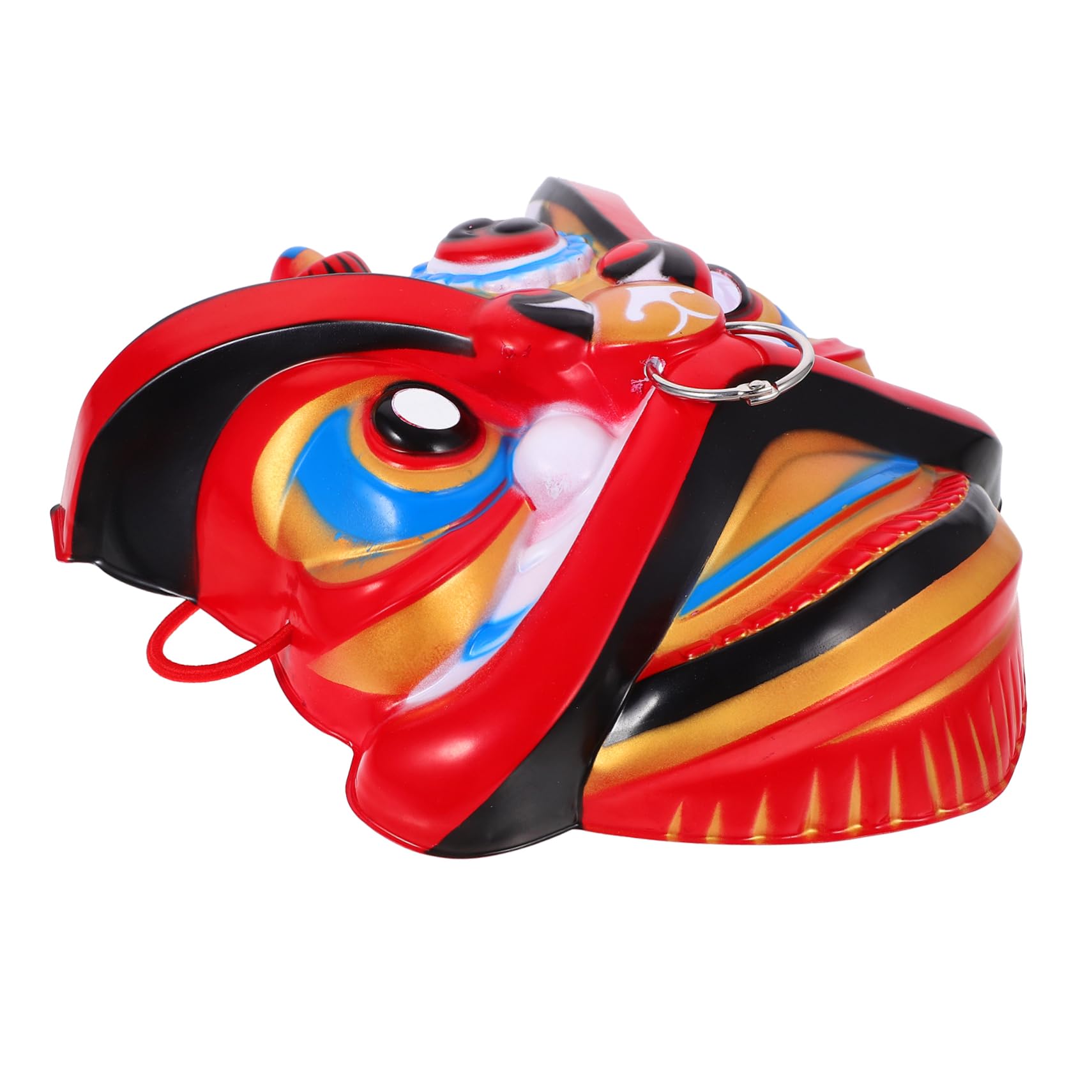 BESTonZON 5 Pièces Masque de Lion Chinois Traditionnel Masque de Danse Fait Main pour Performance Scénique Fête et Cosplay
