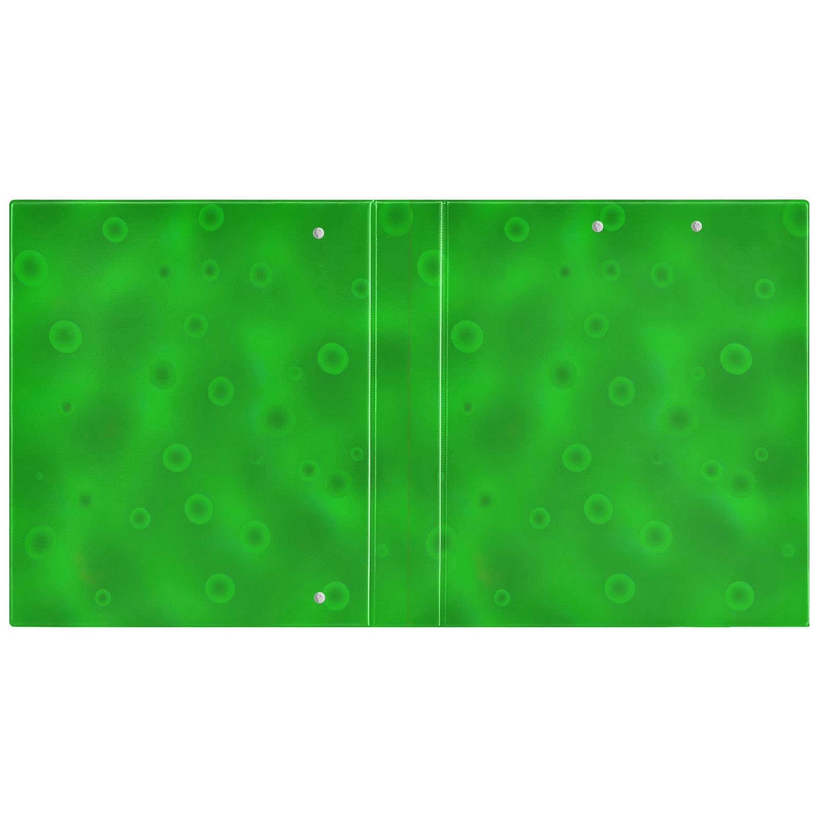 Raccoglitore a 3 anelli lisci verdi sfumati da 3,8 cm, con portablocco grande, 3 raccoglitori per scuola, università, ufficio (confezione da 2)