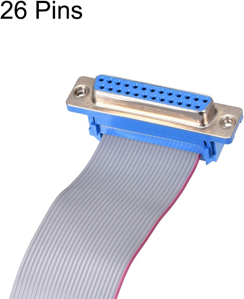 🛒 Flаѕh Sаlе uxcell IDC Wire Flat Ribbon Cable DB25 Female to FC-26 Female Connector 2.54mm Pitch 20cm Length