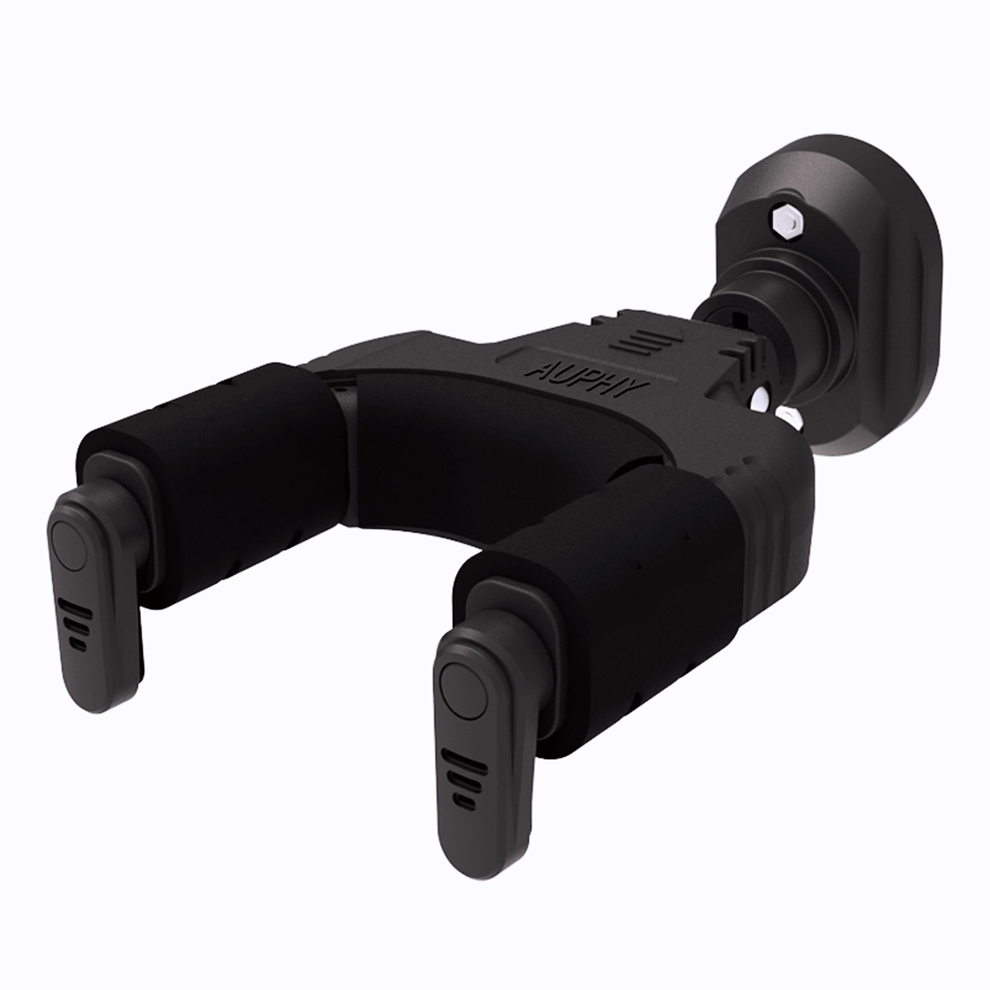 Guitar Wall Mount with Auto-Lock & Auto-Rotate Mechanism | 10KG+ Heavy Duty | Universal Hanger for All Headstock/Neck Widths, Classical, Acoustic, Electric Guitars, Bass, etc(Nylon Black)