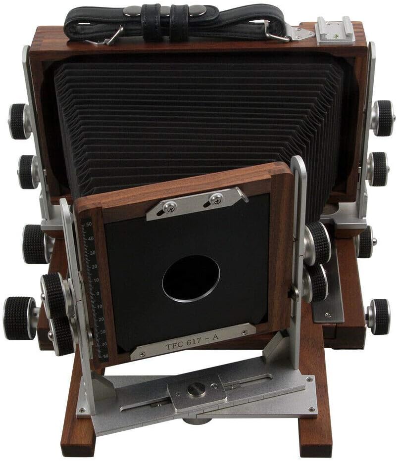 Shen Hao SH-TFC617-A Walnut Wood Camera 6x17cm Non Folding Panorama Roll Film Back with Ground Glass Medium Format Camera