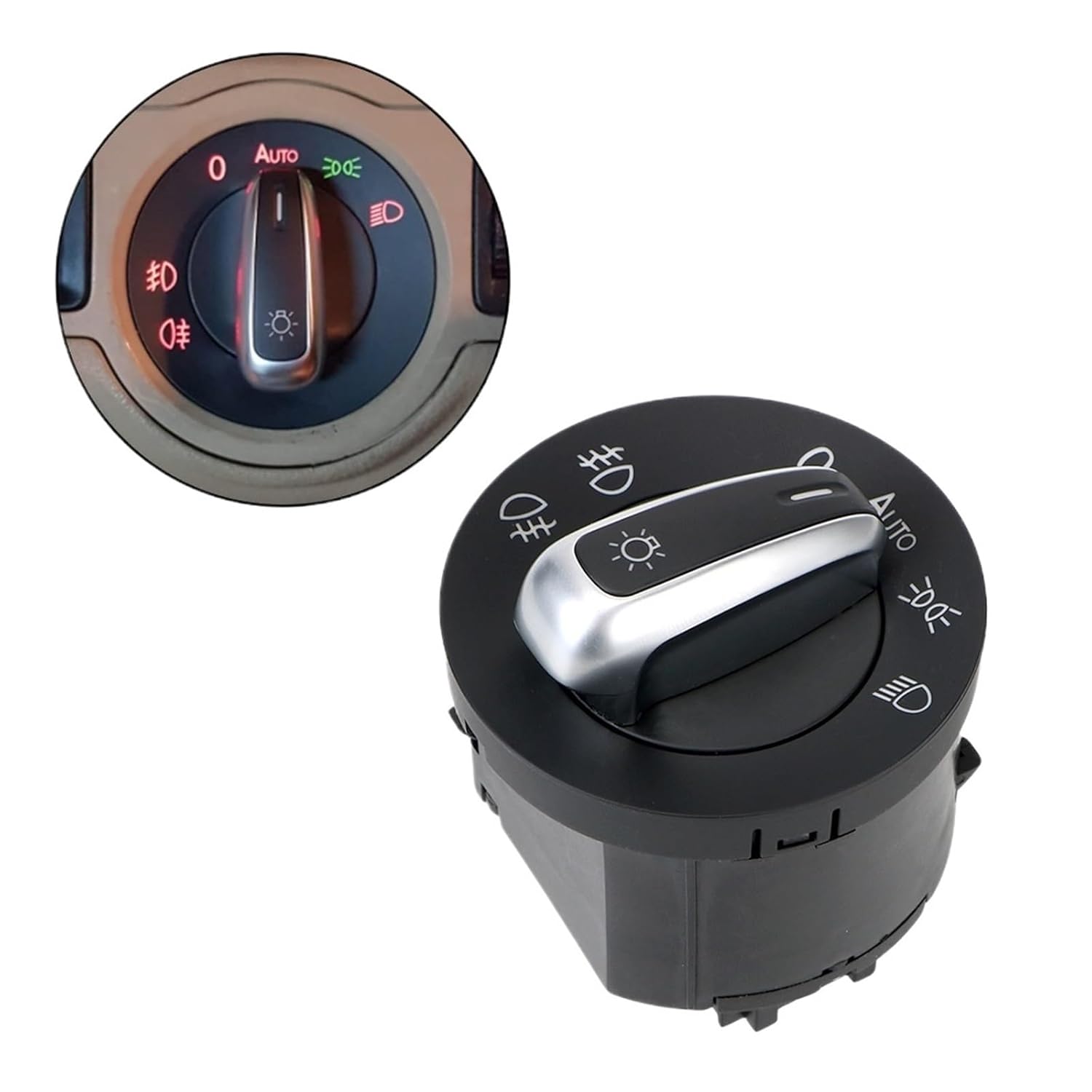 Headlight Switch Lamp Switches Fog Head Light Knob Fit for Golf Fit for Jetta MK5 MK6 Fit for Passat B6 B7 Fit for Touran Fit for Tiguan