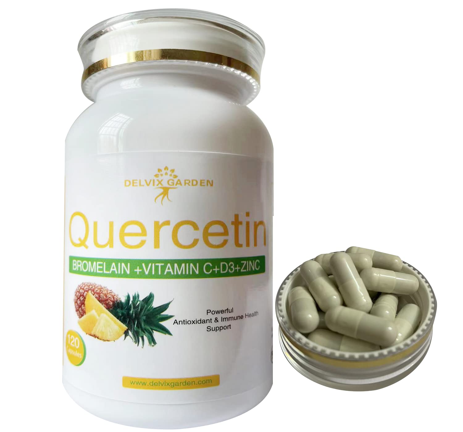 Buy LooLoon 120 Quercetin with Bromelain Zinc C and D3 s Quercetin