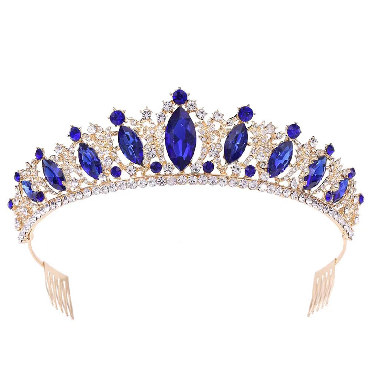 New Crystal Crown Hair Comb Wedding Tiara Birthday Princess Headband