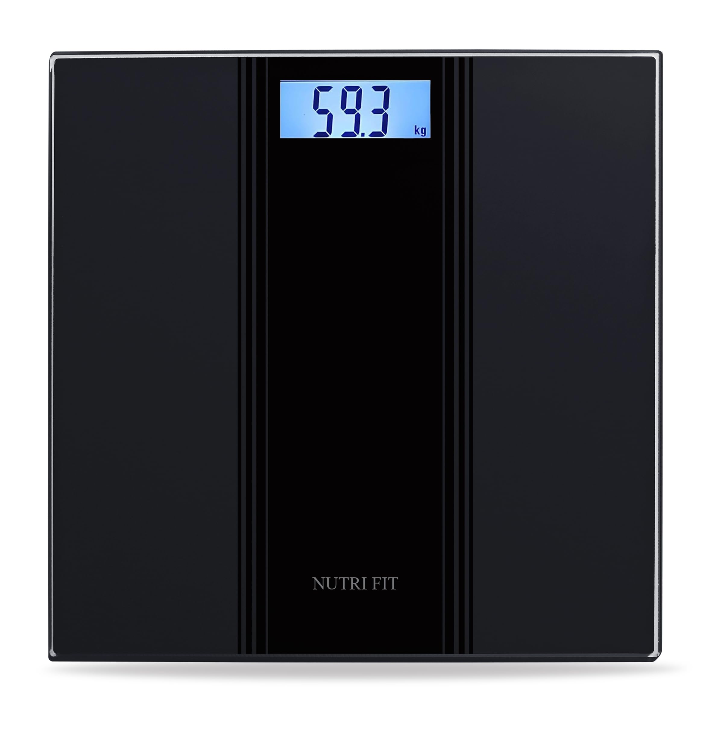 NUTRI FIT Scale for Body Weight Digital Bathroom Scale Highly Accurate Electronic Weighing Machine for People LCD Display