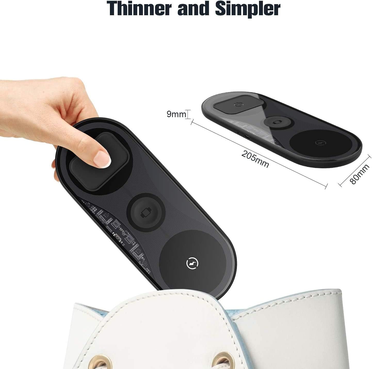 Lіmіtеd Dіѕсоunt UUTO Wireless Charger, 3 in 1 Qi-Certified Fast Wireless Charging Pad for iPhone 13 12 11 Pro/Pro Max/Mini/X/XS/XR/XS Max/8/8 Plus/SE 2/Samsung Phone, AirPods 2/Pro, iWatch (No QC 3.0 Adapter) Tор Rаtеd UUTO Wireless Charger, 3 in 1 Qi-Certified Fast Wireless Charging Pad for iPhone 13 12 11 Pro/Pro Max/Mini/X/XS/XR/XS Max/8/8 Plus/SE 2/Samsung Phone, AirPods 2/Pro, iWatch (No QC 3.0 Adapter)