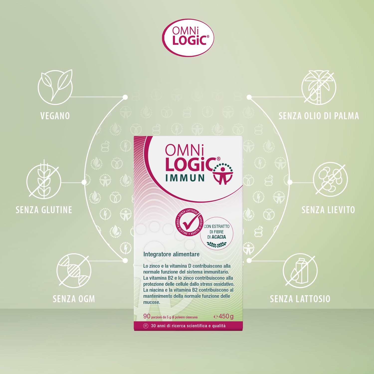 OMNi LOGiC IMMUN | Con estratto di Fibre di Acacia