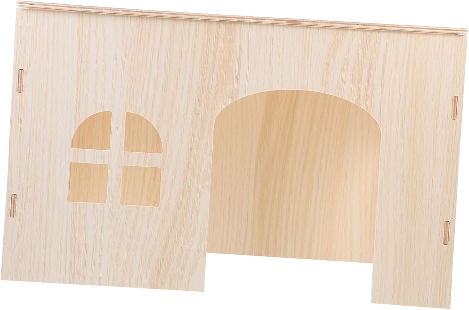 SUPVOX Wooden Hamster Hideout House for Small Animals Multi-use Cozy Shelter for Guinea Pigs Hedgehogs and Squirrels Durable Natural Design for Sleeping and Hiding