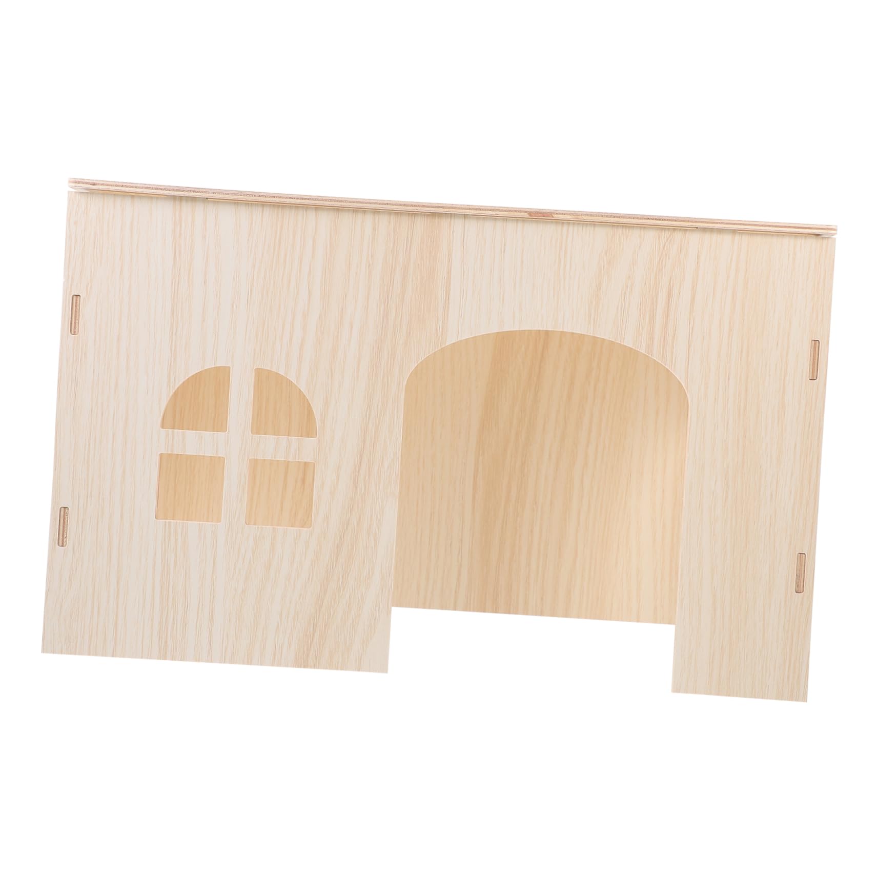 Didiseaon Casa in Legno per Scoiattoli, Rifugio Robusto e Sicuro, Beige | Conigli e Altri Piccoli Animali, Finitura Naturale, Struttura Compatta, Habitat Accogliente