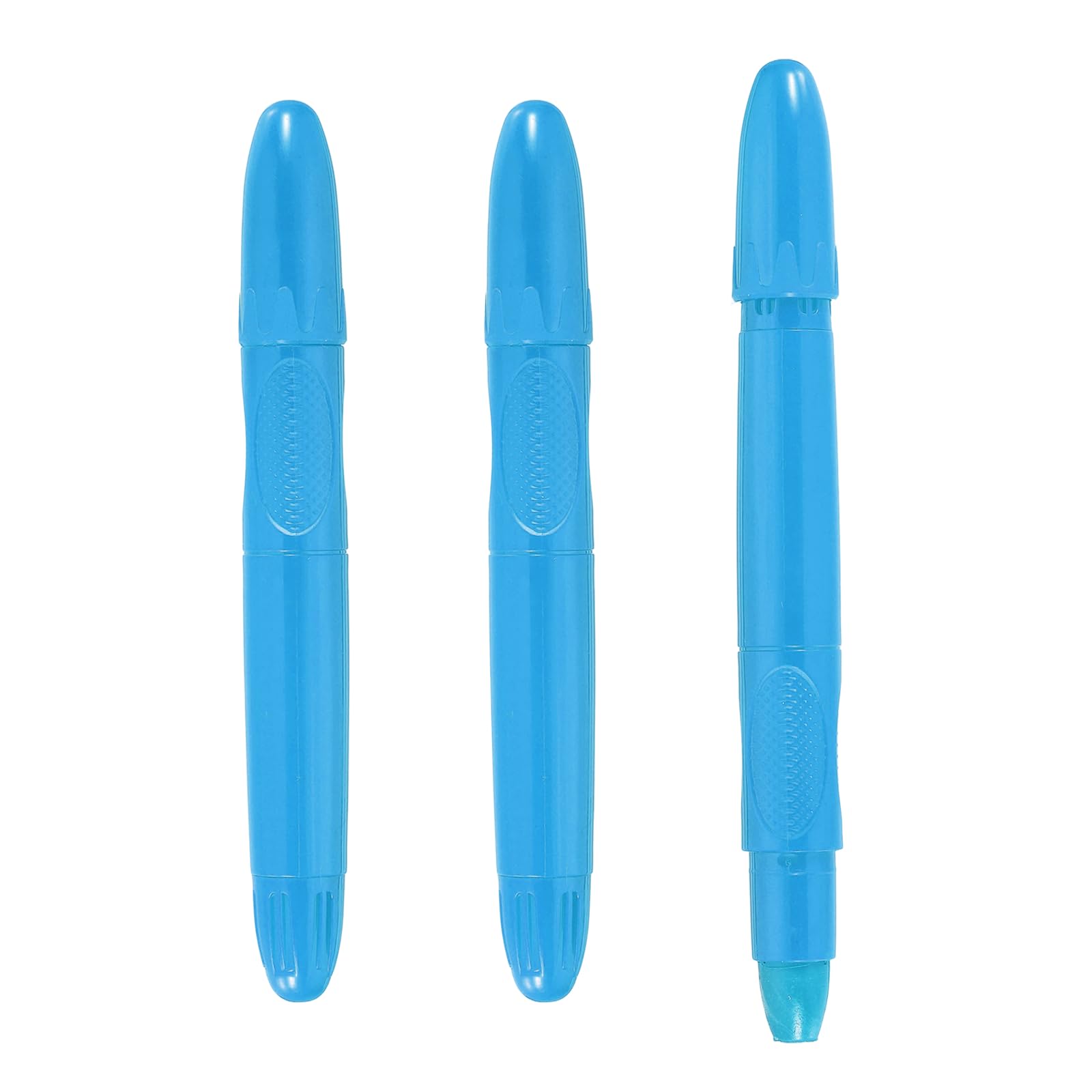 PATIKIL 3 Pack Twistable Crayons, Coloring Twist Crayon Retractable Easy to Hold Silky Washable for Coloring Books Crafts Birthday Parties Art Office Supplies, Sky Blue