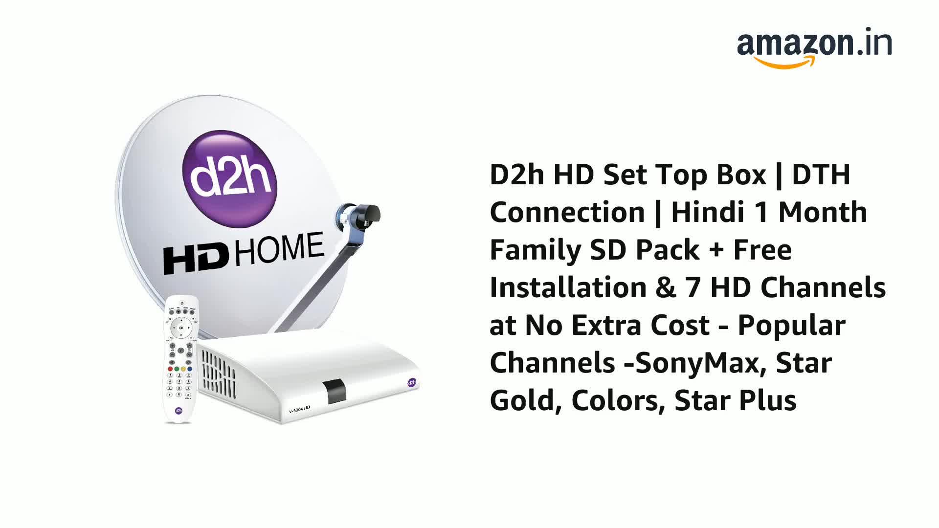 Videocon d2h Direct-to-home television in India Satellite television  Set-top box, India, purple, television, violet png | PNGWing, image size:1920x1080