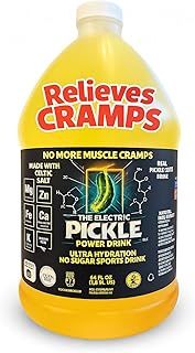Electric Pickle Drink Hydration – Relieves Muscle Cramps – Designed for Day & Night Leg + Menstrual Cramp Relief – Made with Natural Ingredients. Sugar Free Electrolytes – Pops, Shots – Sports Drink – Daily IV