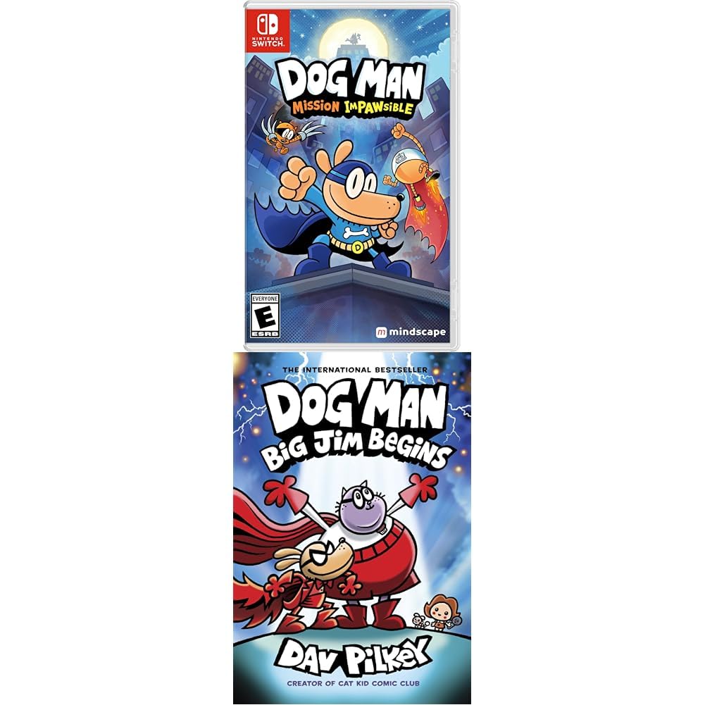 Dog Man: Mission Impawsible (新品) (スイッチ用) Free Shipping! Mindscape Dog Man Mission Impawsible Nintendo