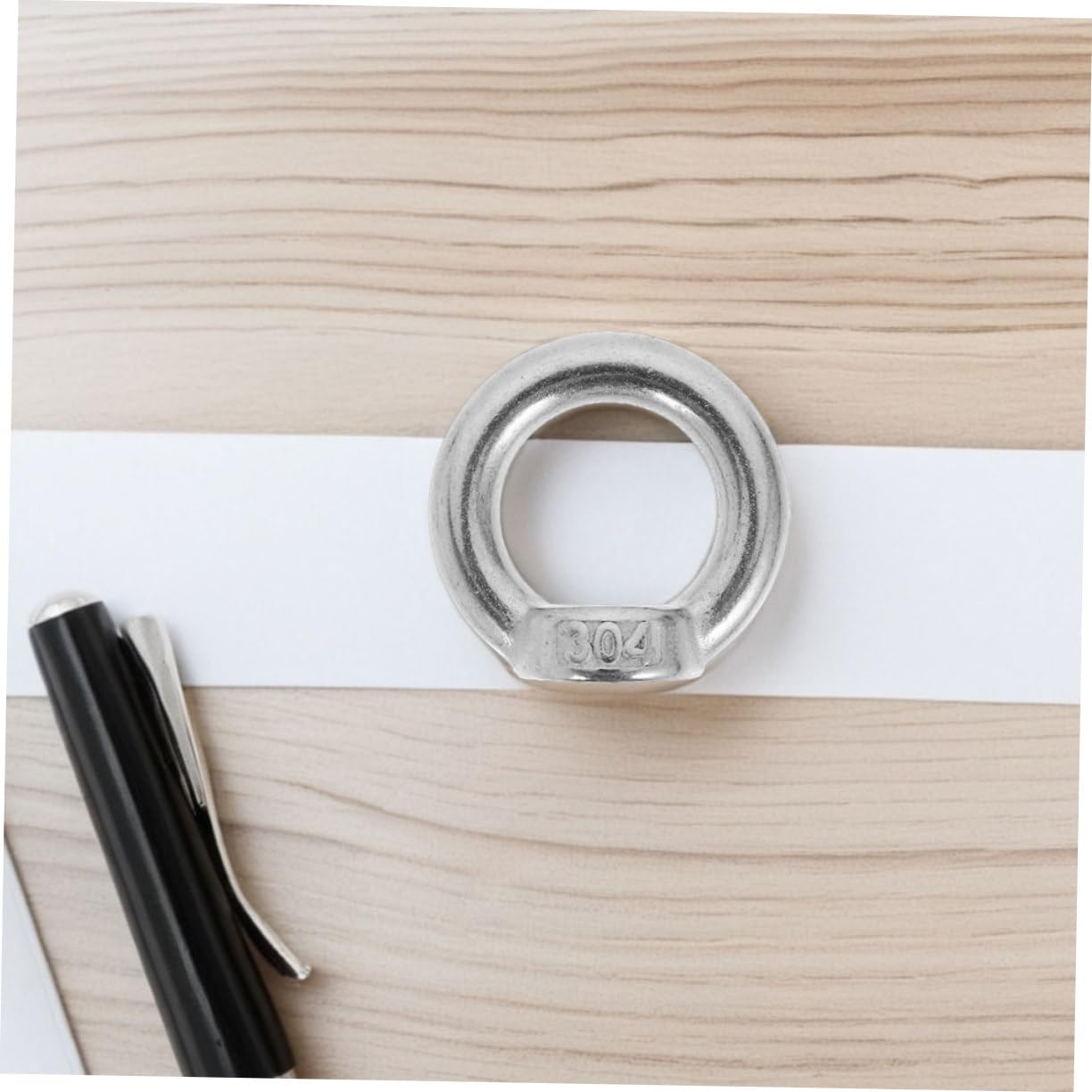 8pcs Eye Nuts Stainless Steel Heavy Duty Fasteners for Rigging and Machinery Quick Handtightening Design for Easy Installation Harsh Conditions