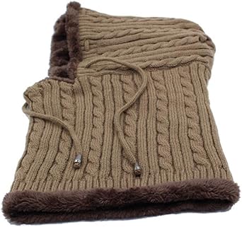 Qianmome Winter Knitted Beanie Scarf Skullies Caps Gorras Bonnet Mask Hats