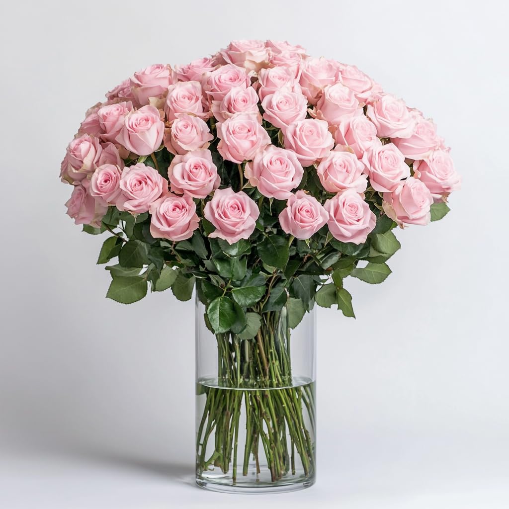 Amazon.com : GlobalRose 50 Pink Roses Bouquet - Next-Day Roses