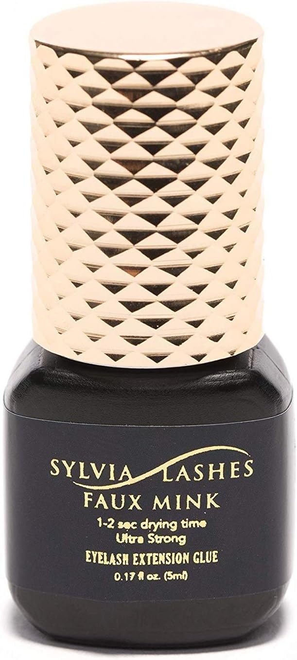 Ultra Strong Eyelash Extension Glue - 5ml Professional Black Adhesive | 1-2 Sec Fast Drying | 6-8 Weeks Retention | Ultra Bond Formula for Lash Experts