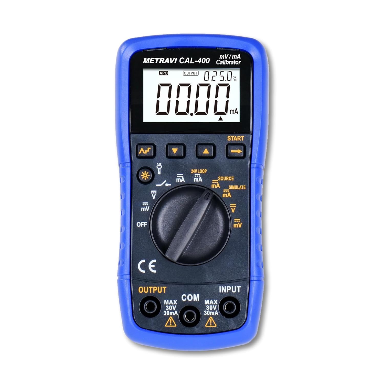 mV/mA Process Calibrator CAL-400 with DC Voltage & Current Measure/Source, 24V Loop Power, LCD Display, Portable Loop Calibrator for Process Instrumentation & Industrial Maintenance-image-5