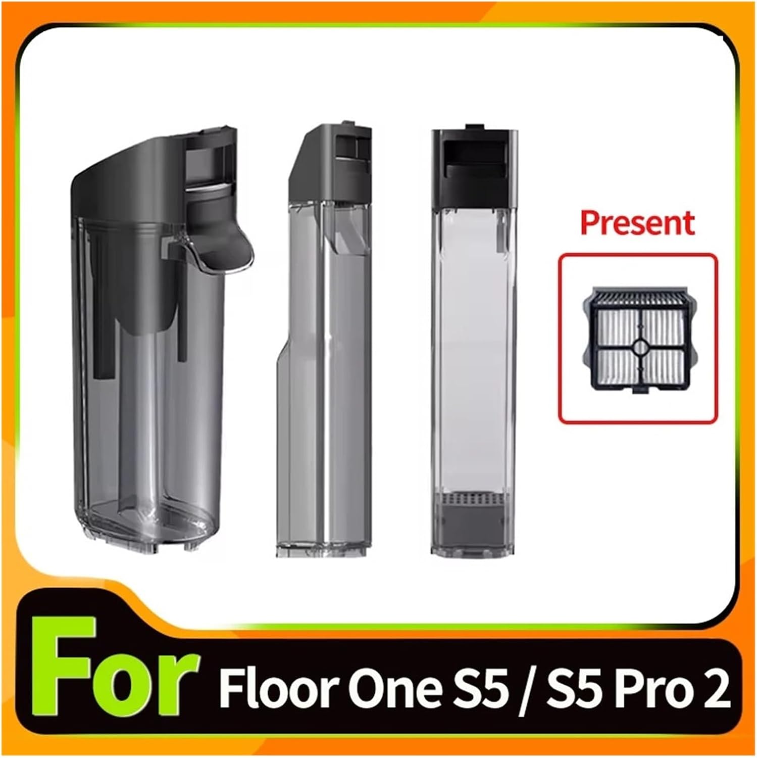 Wet Dry Vacuum Cleaner Accessories Clean Water Tank Dirt Water Tank Spare Parts, Bucket, Compatible for Tineco， Floor One S5/S5 Pro 2(Dirty Water Tank)