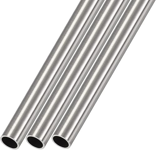 METALLIXITY Tubo de acero inoxidable 304 (0.433 in de diámetro exterior x 0.039 in de pared T x 11.811 in de largo), 3 piezas, tubo recto - para