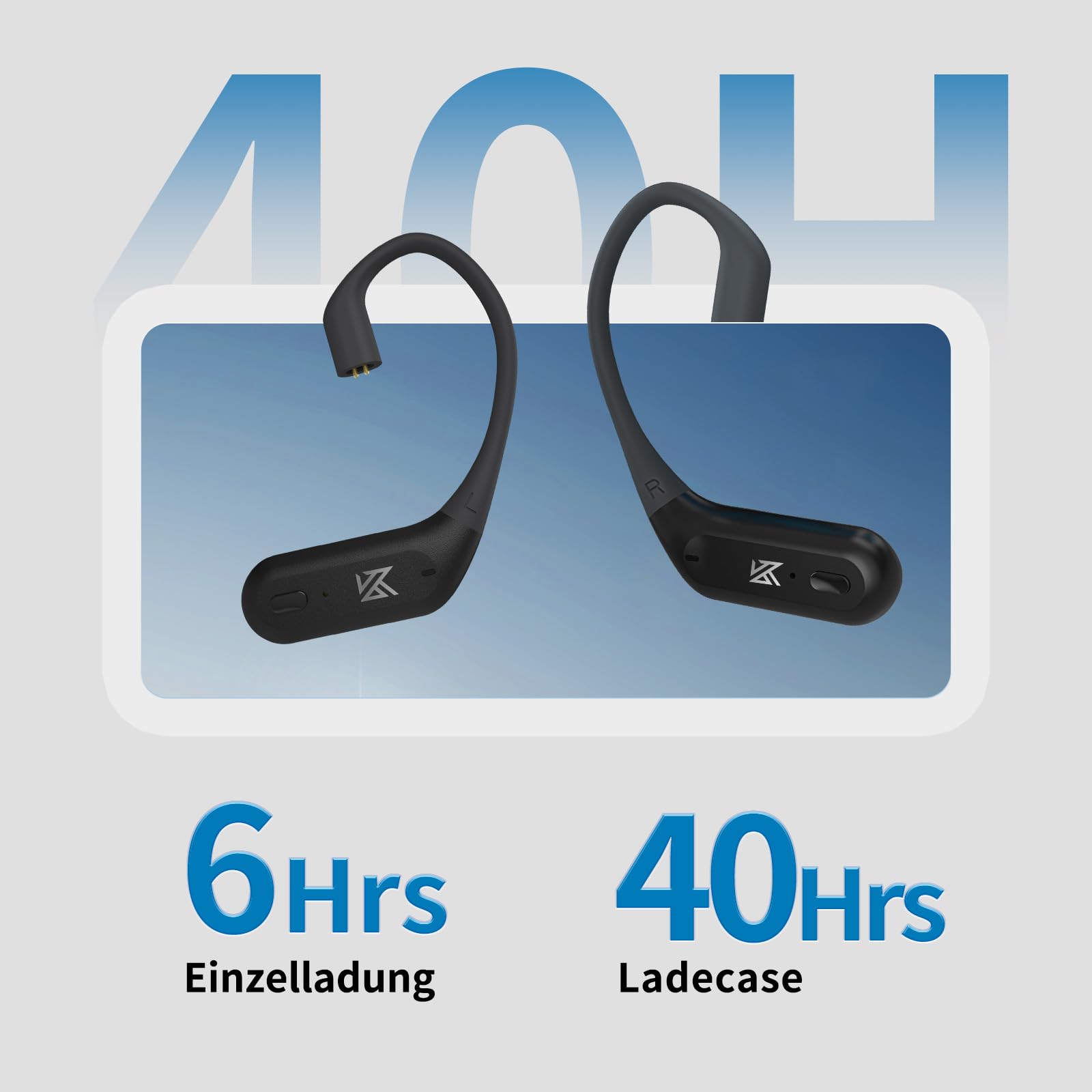 KZA COUSTICS AZ09 PRO Auricolari Bluetooth Accessori Wireless Adattatore Bluetooth Non incluso Cuffie adatte per KZ Zas Zax ZS10 Pro e altri 0.78 0.78mm 2Pin C-Pin Cuffie