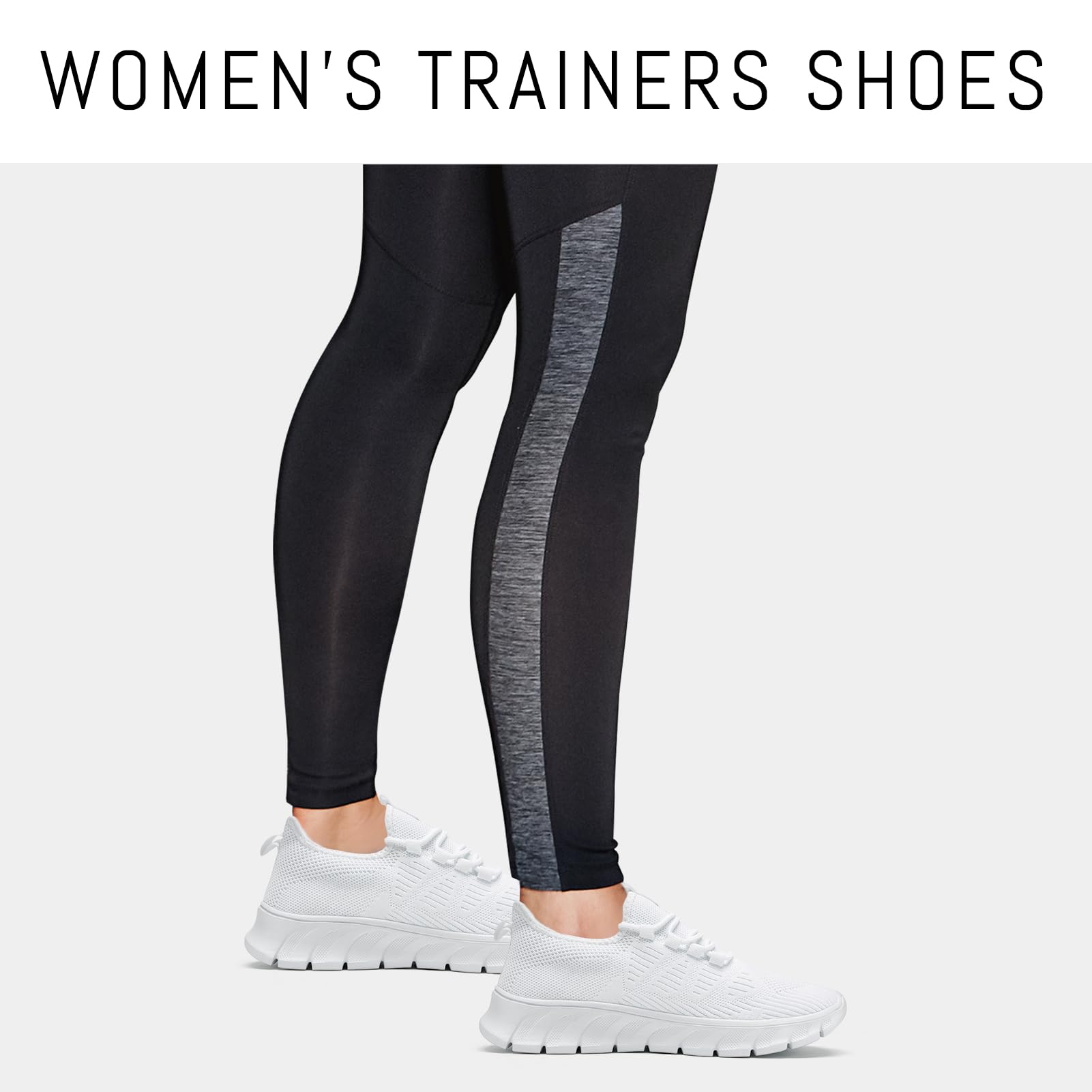Scarpe da ginnastica da donna, senza lacci, per camminare, correre, palestra, comode, tennis, leggere, casual, traspiranti