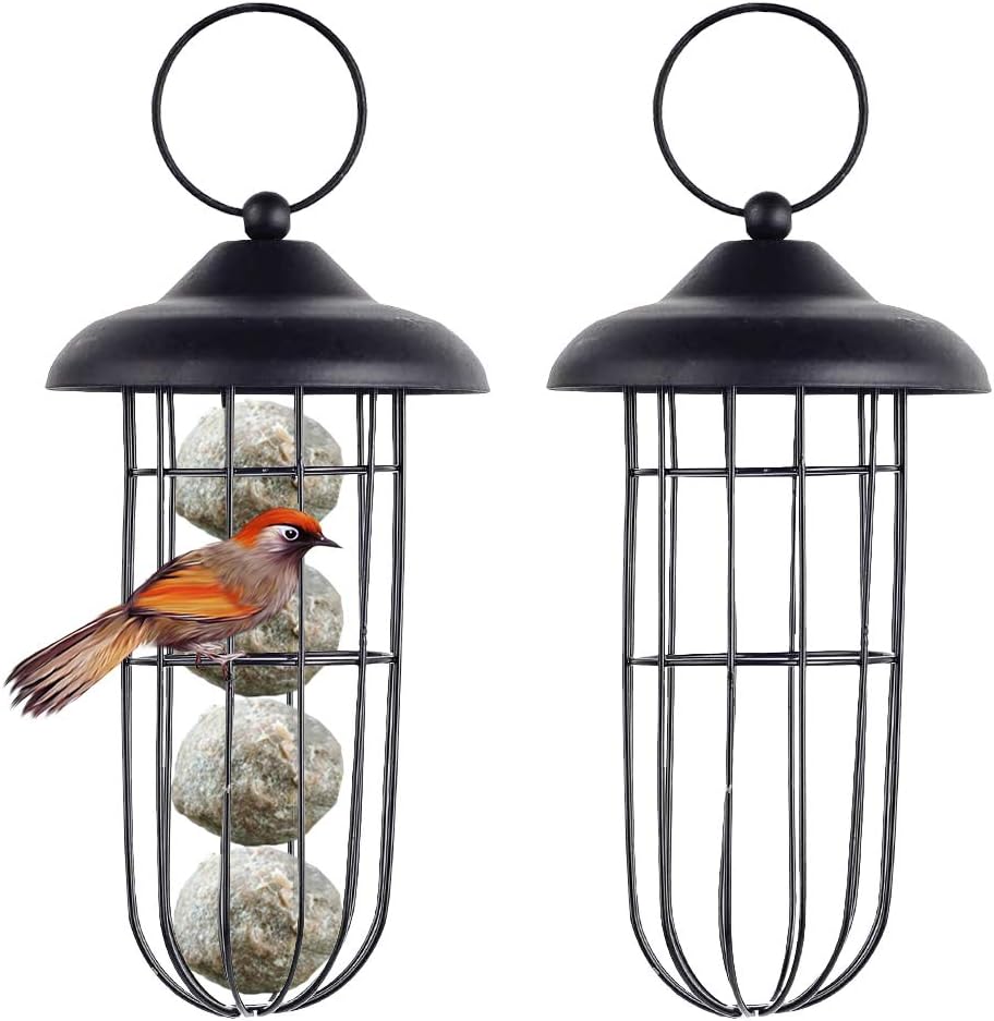 2PCS Bird Feeder Fat Ball Feeder Squirrel Proof Bird Feeder Wild Bird