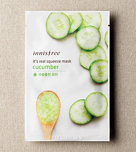 Innisfree It's Real Squeeze Mask Sheet (Cucumber Mask- 10 Sheets)