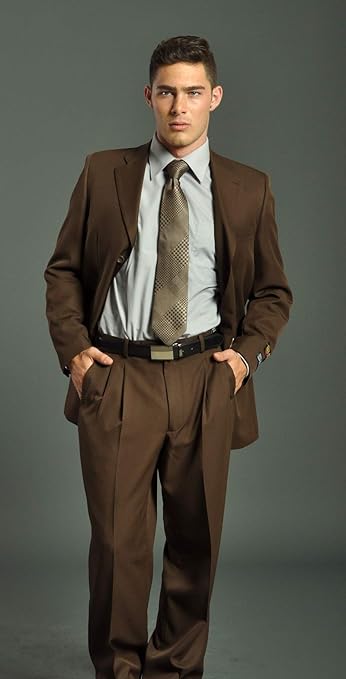 ダークブラウン スリムフィットジャケット Amazon.co.jp: [YZHEN] メンズ2ピースチョコレートブラウンスーツ