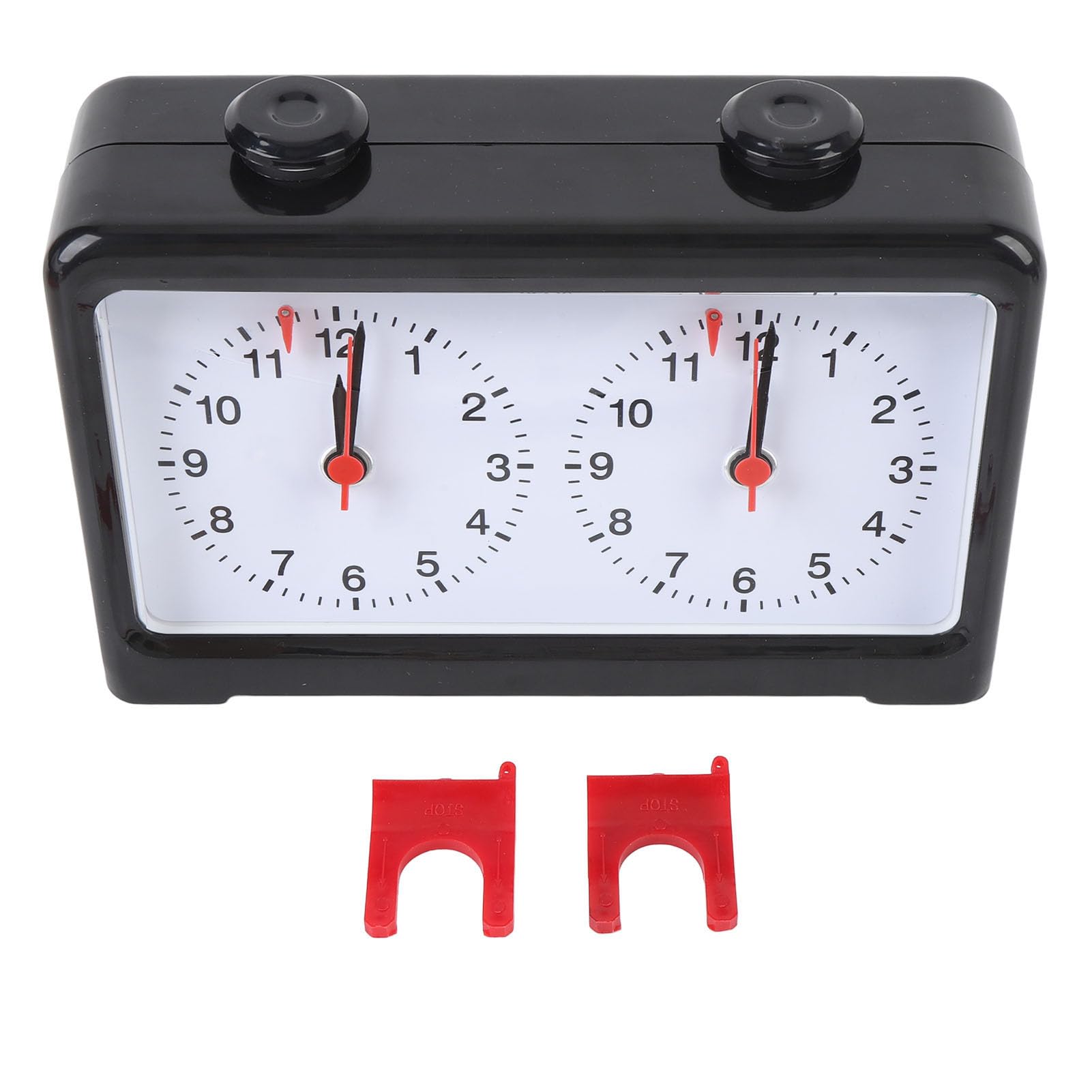 AMONIDA Orologio da Scacchi Meccanico Elegante Timer Silenzioso Ad Alta Precisione per Competizioni di Scacchi Design Elegante Materiale ABS