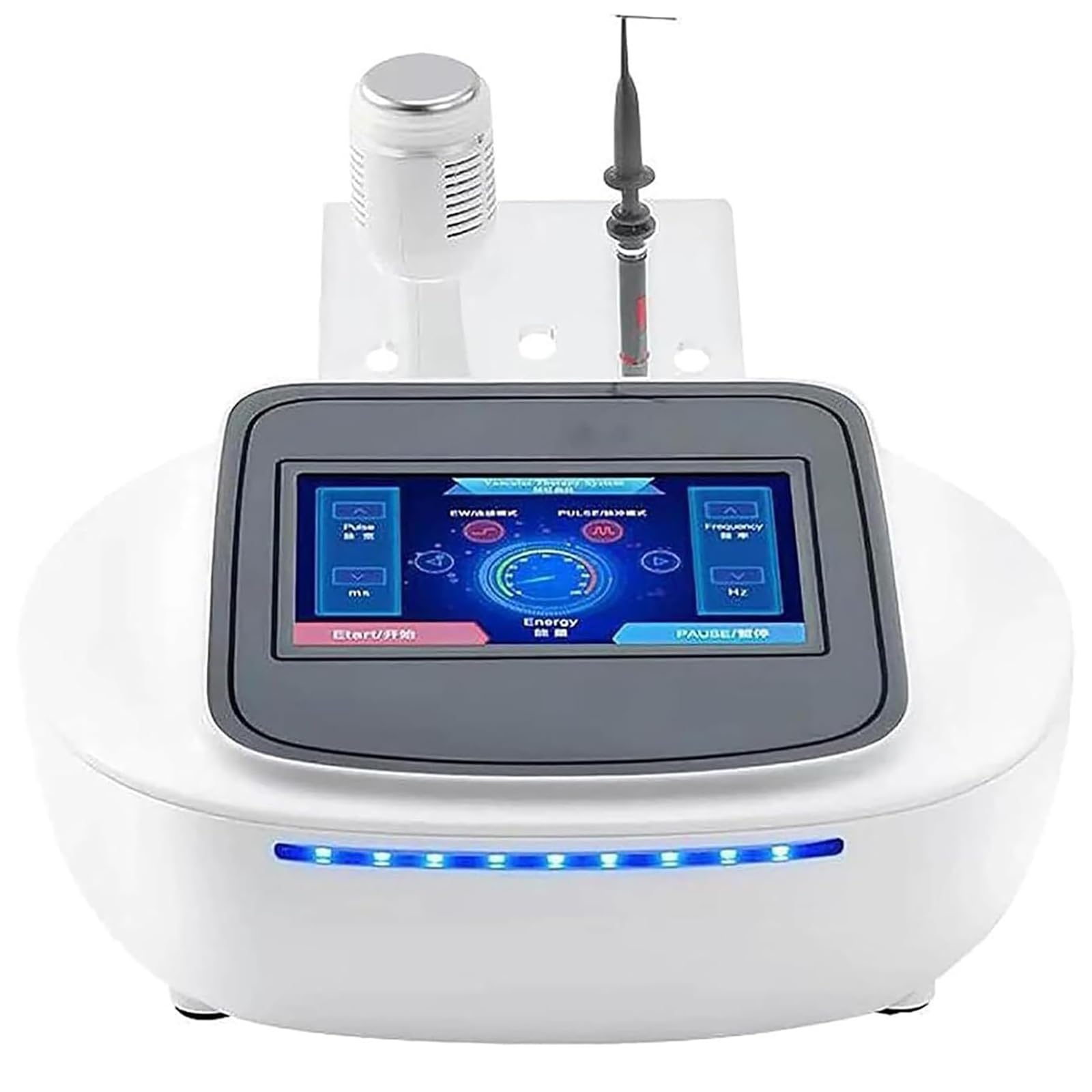 Appareil pour Éliminer Les Varicosités, Appareil À Haute Fréquence pour Éliminer Les Varicosités Et Les Varices avec Marteau À Glace Et Poignée Énergétique, 2 Modes De Fonctionnement
