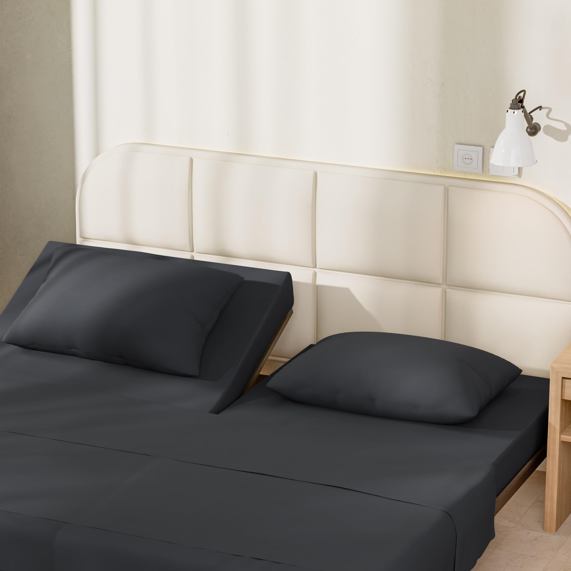 N&Y HOME StretchSnug Split Top King Sheets